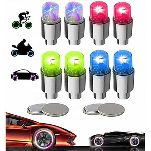 Green <strong>Red</strong> Blue RGB with Battery Tire Wheel Decorative Atmosphere <strong>Led</strong> Light Tire Rim Gas Valve Bulb for Car Motorcycle Bicycle - Product Image 1