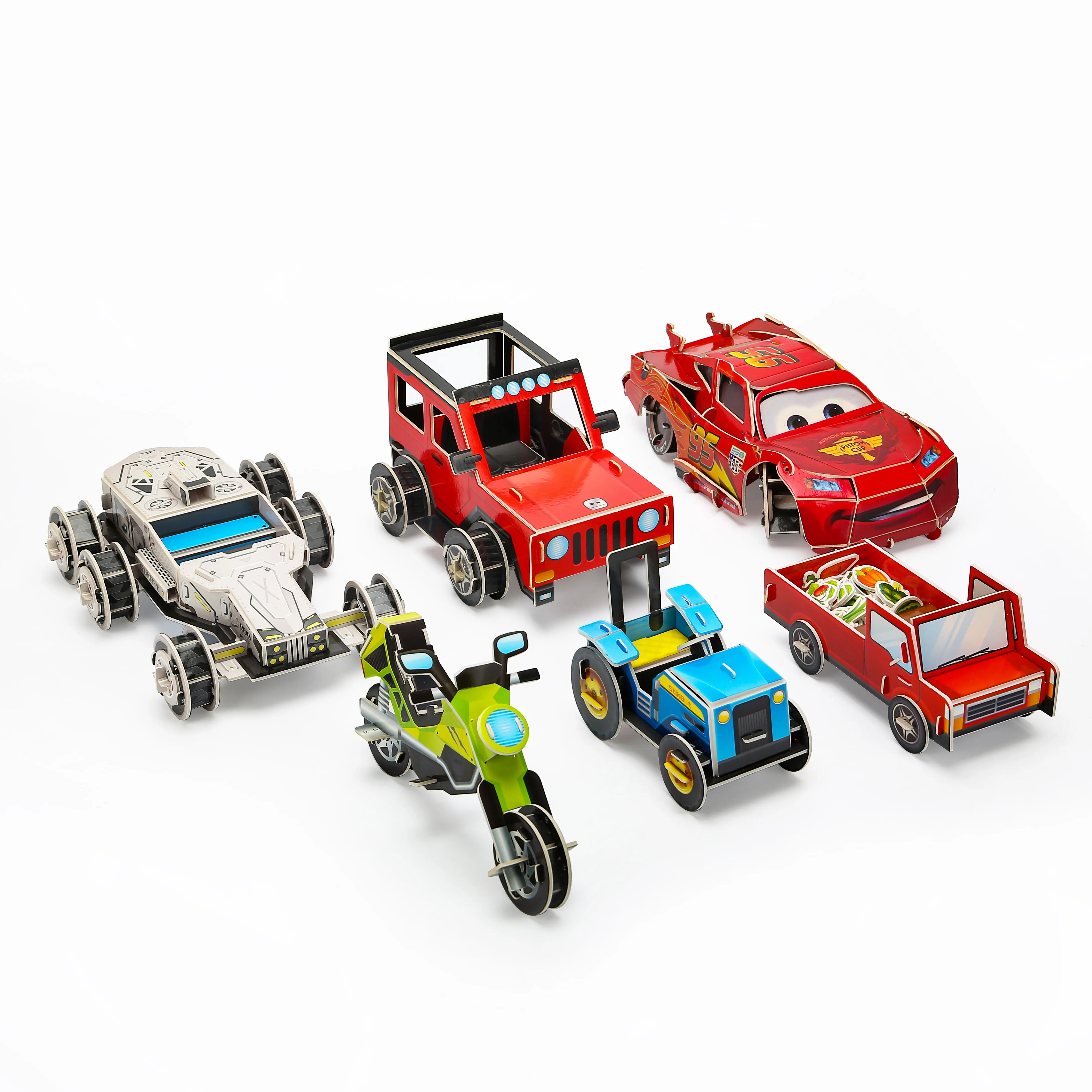 Jouets éducatifs pour enfants F1 voiture de course modèle en papier modèle 3D Puzzle