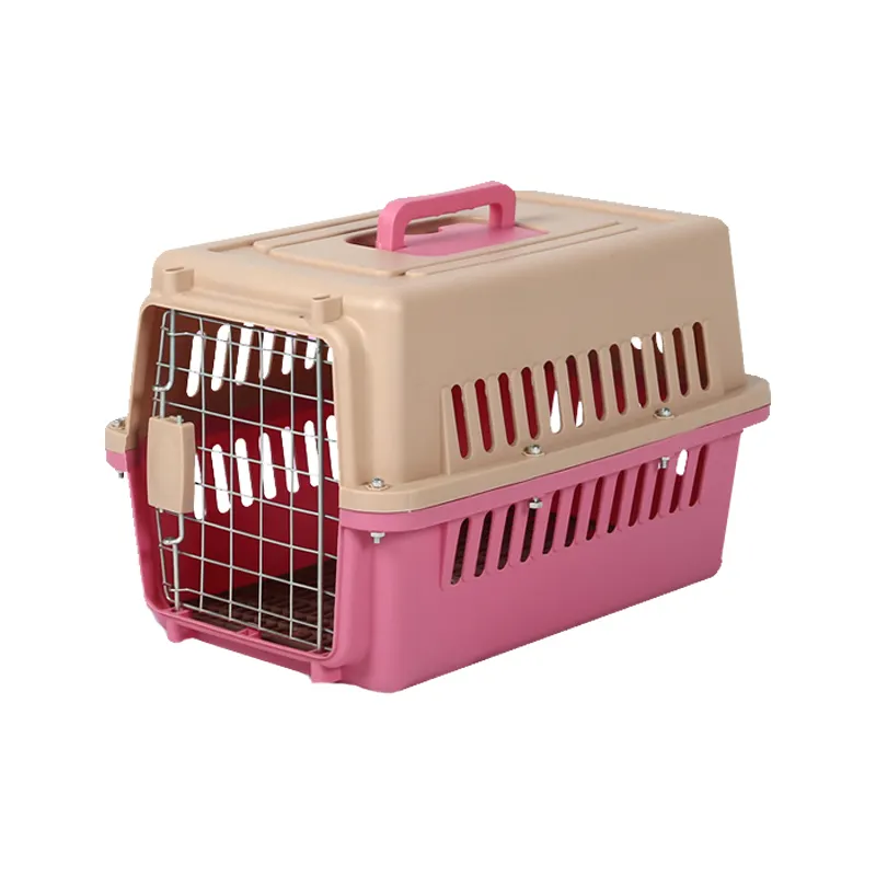 China Factory Luxury Portable Plastic Air Transport Box Pet Dog Pet Travel Box Travel Carrier Cages