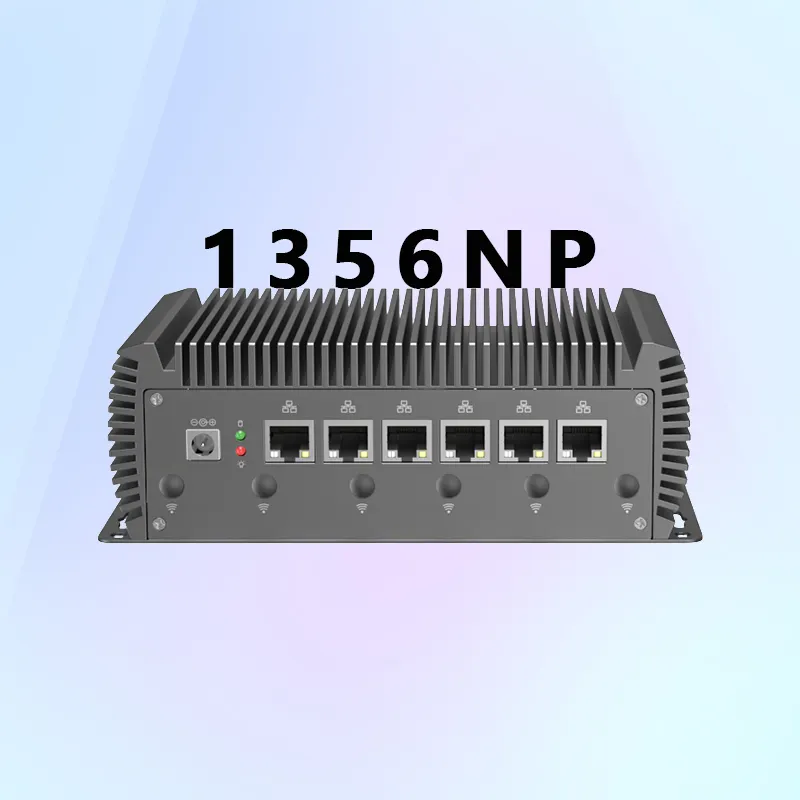 موجه واجهة حماية Pfsense المنزلية G24 2.5G Lake 6X2.5 Gigabit Ethernet Openvpn Vyos 1356Np لوضع المراوح على سطح المكتب