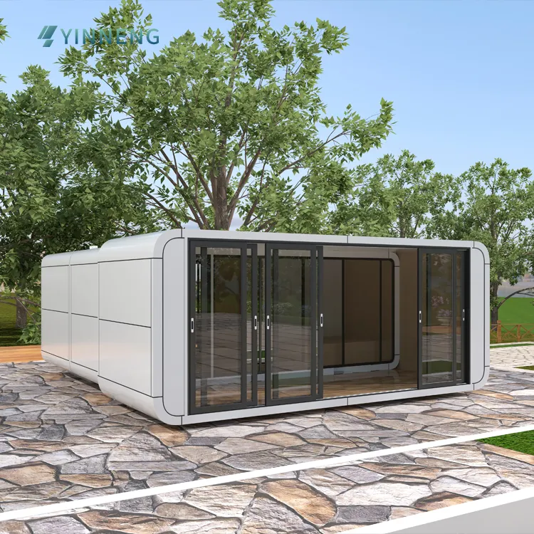 Casa prefabricada sostenible móvil al aire libre extensible con baño casa móvil modular