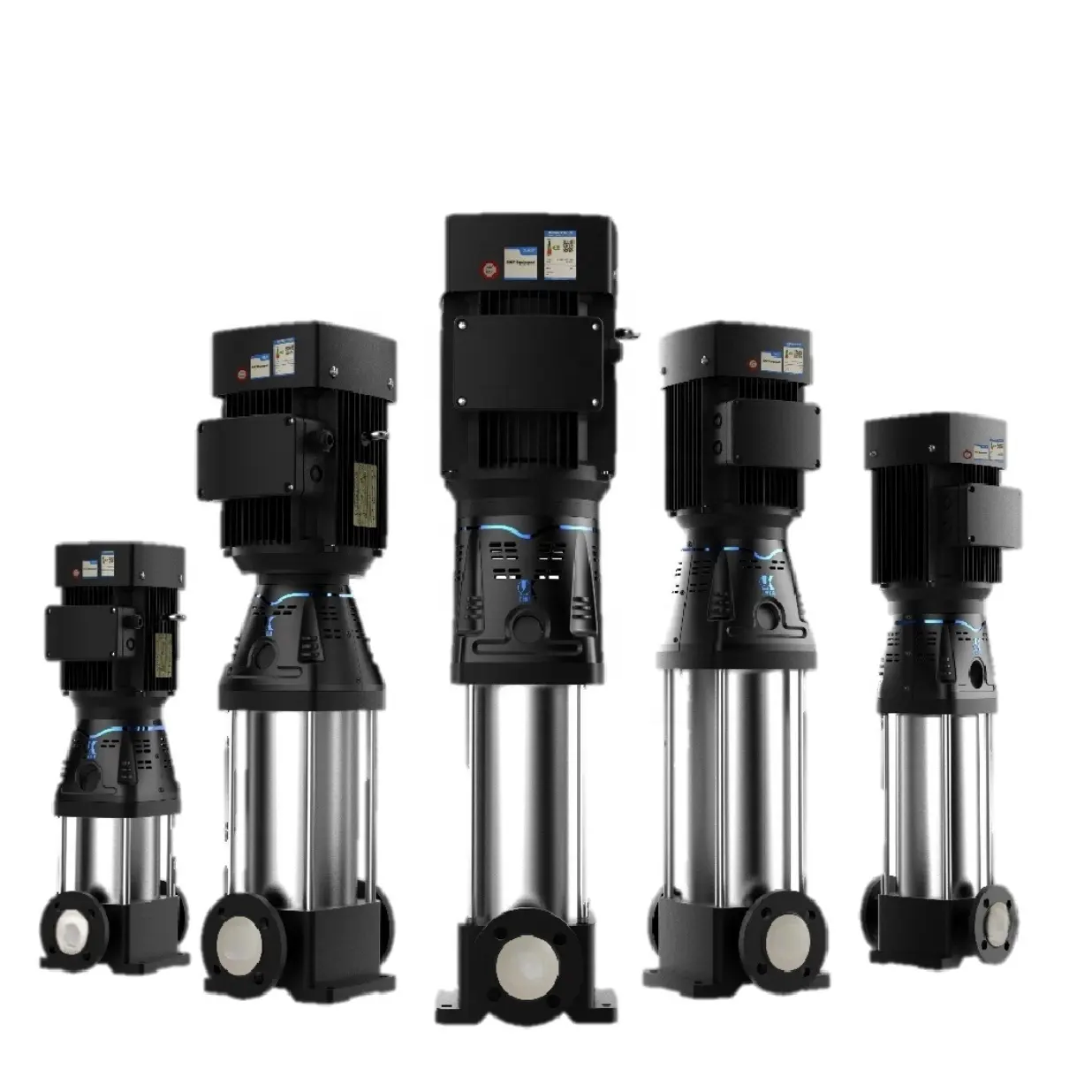 Pompe à eau centrifuge multicellulaire industrielle à haute pression en acier inoxydable 304 Pompe de surpression électrique à fréquence variable