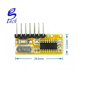 RXC6ワイヤレスリモートコントロールモジュール315MHz/433MHz ASKデコードワイヤレス受信モジュールRXC6 - Product Image 3