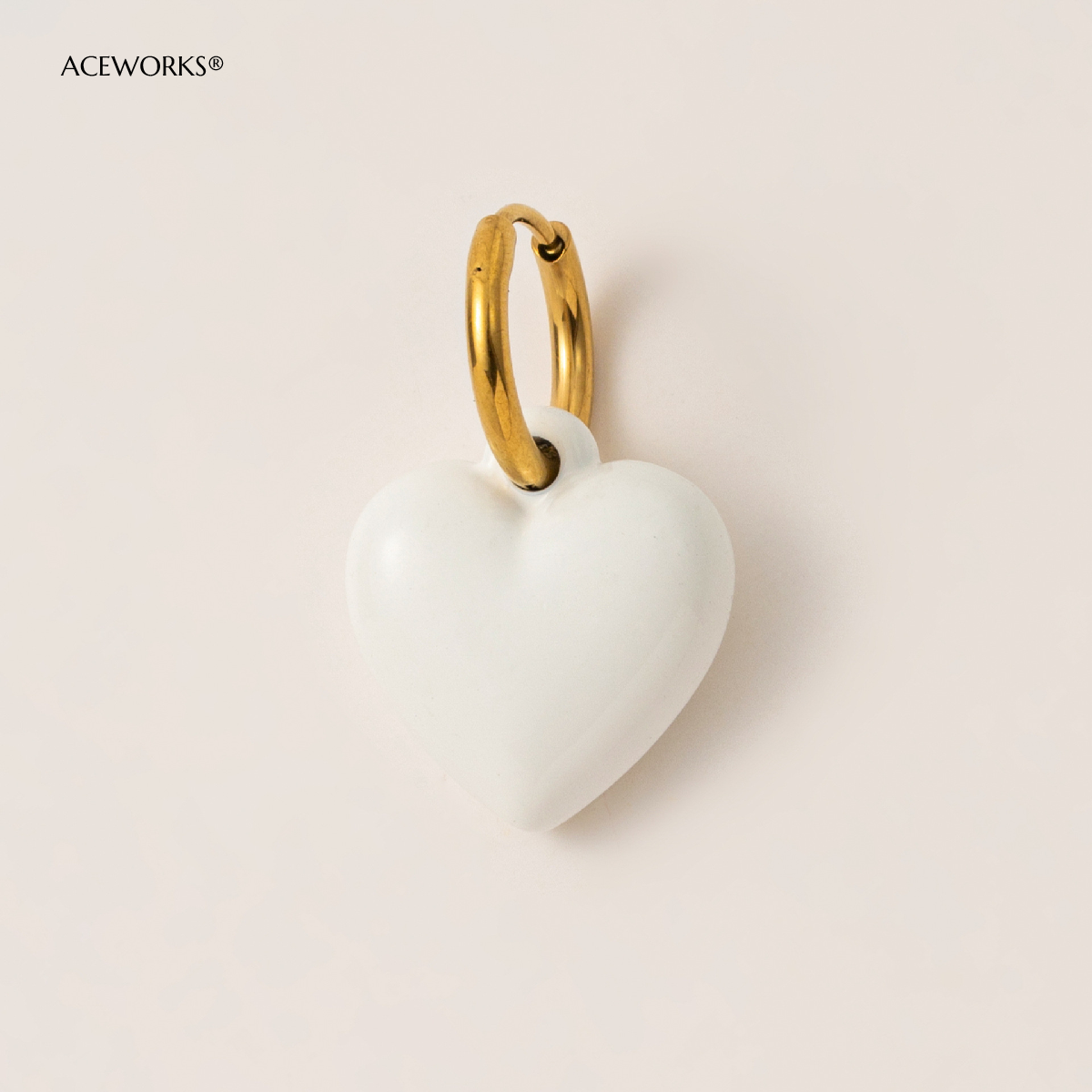 White Heart 20mm