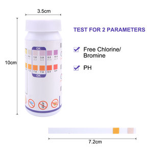PH Meters PH <strong>Test</strong> Strips 2 in 1 6.8~8.4 <strong>Test</strong> Strips Free Chlorine Bromine Measurement Alkaline Acid Swimming Pool SPA - Product Image 6