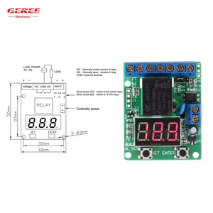 Dc 12 Volt rilevamento della tensione di controllo tempo relè 0.1S Timer di prova del Monitor con tubo digitale a LED per controllo intelligente - Product Image 5