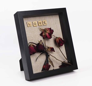 8x10&quot; Shadow <strong>Box</strong> <strong>Frame</strong> to <strong>Display</strong> Dry Flower, <strong>Deep</strong> <strong>Frame</strong> With Linen Inner, Custom Design Art <strong>Frame</strong> - Product Image 1