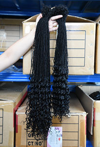 Originea xoăn Lời Khuyên Đan cài chị loc 100% tóc thật của con người tự nhiên mềm <span class=keywords><strong>Micro</strong></span> locs vĩnh viễn dreadlock phần mở rộng - Product Image 2