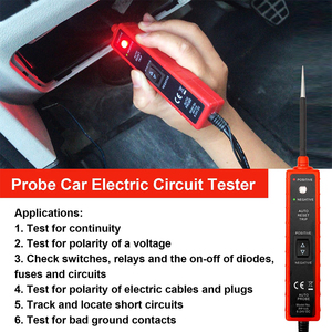 Probador de circuito automotriz, herramienta de diagnóstico de sistema eléctrico, fuente de alimentación, sonda de detección de polaridad, 6V-24V DC - Product Image 6