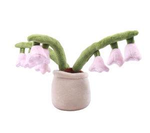 Potted Plant Lily of the <strong>Valley</strong> Flowers Simulated Kawaii Custom Stuffed Plush <strong>Toys</strong> for Kids Home Office Decoration - Product Image 2