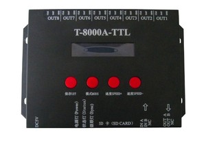 Programmabile 8 porte off line DC5V T-8000A-TTL controller 8192 pixel
