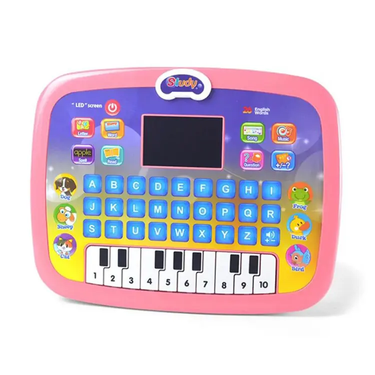 Amazo anglais hine Piano étude orthographe lettres éducatif intelligent écran LCD tablette jouets d'apprentissage