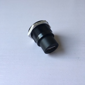 USB2.0母对母圆型USB2.0面板安装插座锌合金数据信号扩展传输