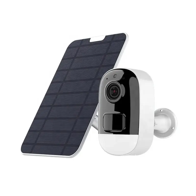 Nhà máy cung cấp ngoài trời panel năng lượng mặt trời Battery Powered Camera không dây wifi 4 Gam thẻ Sim an ninh 1080P máy ảnh