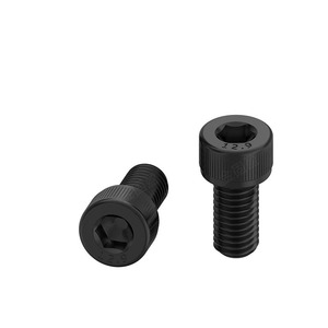 Kafa Hex siyah oksit karbon çelik soket vidalar DIN912 modeli tam dişli Set vidalar inç ölçüm M2 2.5 M3 M4 M5 M6 - Product Image 6