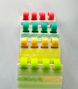 Dizüstü not defteri Mini yazma silikon halka 4 yüzük renkli PP kapak ve arka ofset kağıt - Product Image 3