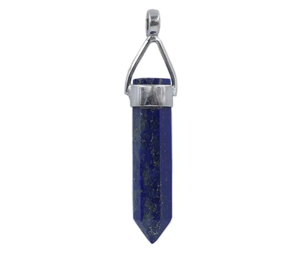 El mejor diseño único de moda, colgante de piedras preciosas de lapislázuli, Colgante de Piedra de lápiz, colgante de plata 925, regalo de joyería para ella