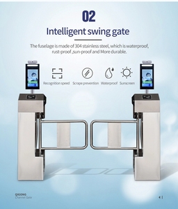 Cámara de temperatura Digital Qigong AI, reconocimiento Facial automático preciso y lector de código de tarjeta, acceso a clave WiFi/IP - Product Image 6