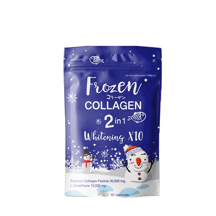 OEM frozen collagen 2 in 1 whitening Pills Skin Whitening capsules Vitamin C