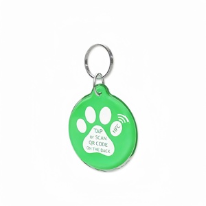 Personalizado código QR y URL programable epoxi NFC mascota ID collar etiqueta para perro/gato - Product Image 5