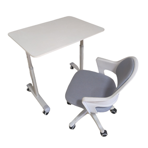 Manual Control Desk Height Adjustable Laptop <strong>Table</strong> With Wheels Mobile Standing Desk <strong>Rolling</strong> <strong>Computer</strong> Cart Heavy Duty Tray <strong>Table</strong> - Product Image 6