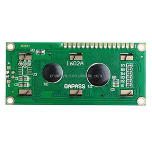 DIYmall 1602 Anzeige modul Blauer grüner Bildschirm 16x2 Zeichen LCD-Anzeige modul Mit AIP31066 LED-Controller für Arduino