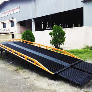 Ponte della piattaforma di carico della rampa del carrello elevatore della capacità di 10 tonnellate per la movimentazione di Pallet di scarico del contenitore per le aziende agricole nuovo o usato