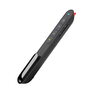 Hyperlink Wireless presentatore USB 2.4GHz RF puntatore telecomando nero Slide Advancer luce verde Volume controllo Clicker - Product Image 1