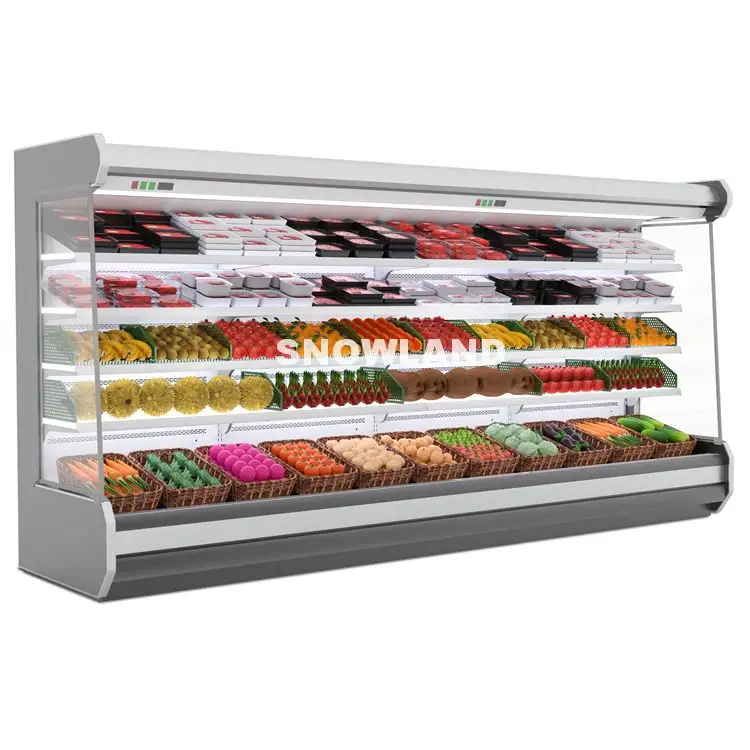 New Design Remote Multideck Cooler Supermarket Refrigerator Showcase Display Freezer