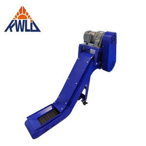 Elevador inclinado personalizado de tamaño de cinta transportadora para transporte de materiales Manejo de virutas de corte automatizado eficiente - Product Image 5