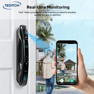 TEDITON Ai Smart Lock per impronte digitali Wifi con fotocamera e Monitor invia foto al telefono - Product Image 6