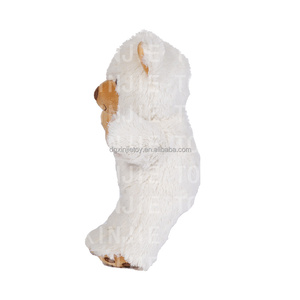 Fabrika kaynağı beyaz oyuncak ayı peluş yumuşak oyuncak ayı ayakta Postured özel doldurulmuş hayvan oyuncak şirket marka için OEM ODM - Product Image 6
