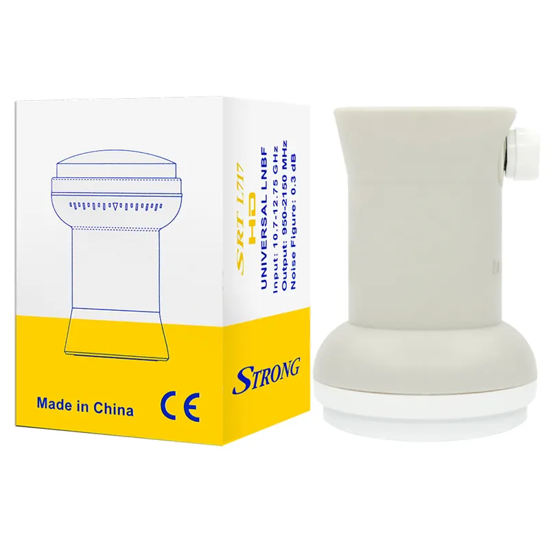 SSTRONG SRT L717 Novo bandas lnb c digital duplo foco lnb universal ku banda único titular lnb