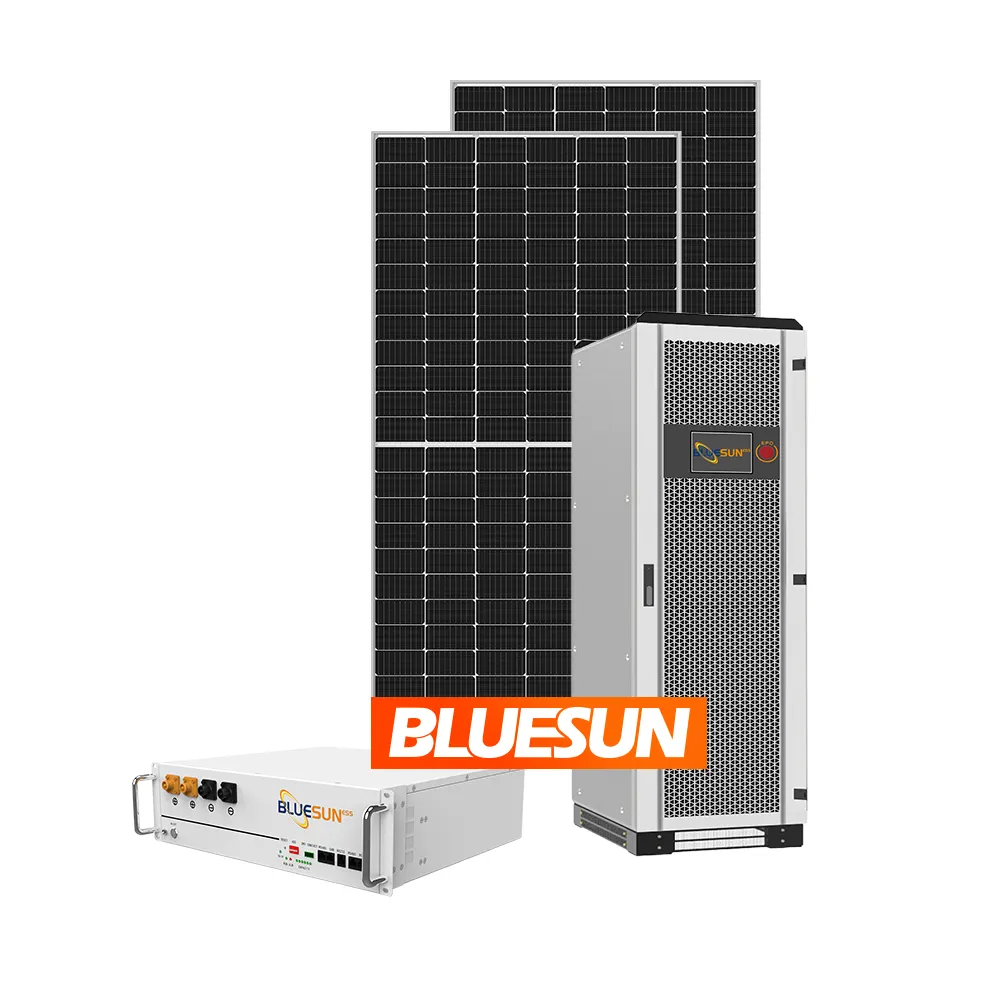 Bluesun-sistema de energía solar para el hogar, panel de 30kw, 50kW, precio en EE. UU.