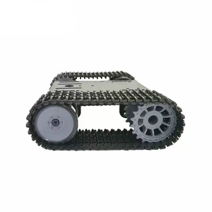 Robot Tank Crawler Chassis für Arduino Smart Car Metallplatte Holz Doppels chicht bewegung - Product Image 2