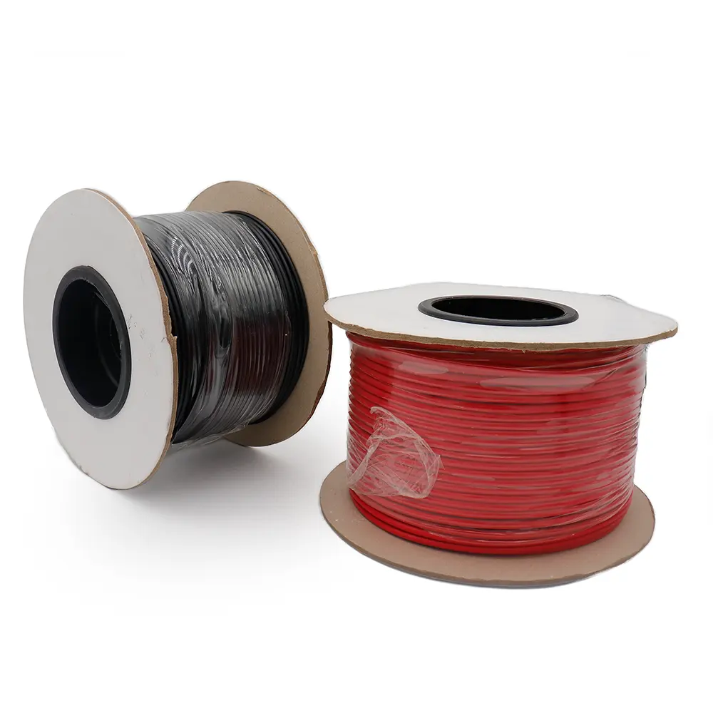 Câble solaire 4mm2 6mm2 10mm2 Fil de câble de panneau solaire rouge noir Câble solaire photovoltaïque h1z2z2k