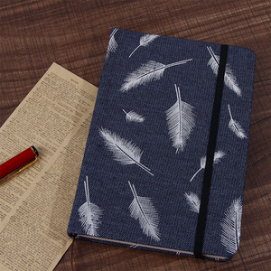 厂家批发创意羽毛金色松紧带B6浙江学生笔记本练习册 - Product Image 2