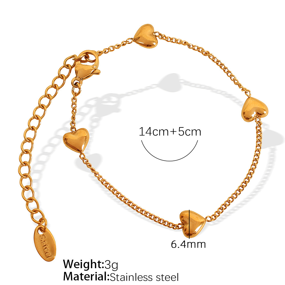 Bracelet en or coeur vertical SL34