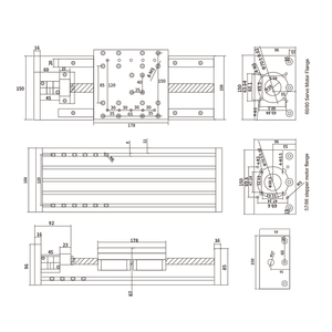 HLTNC Entrega Rápida Microguía MGN7C MGN9C MGN12C MGN15C bloque de riel de guía lineal para impresora 3D CNC Sistema Automático