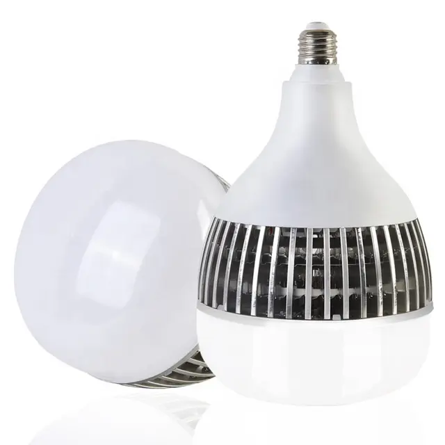 Campione gratuito di alette in alluminio E27 E40 led lampadina a basso prezzo fredda a led bianco lampadina ad alta potenza lampada pressofusione in alluminio per LED