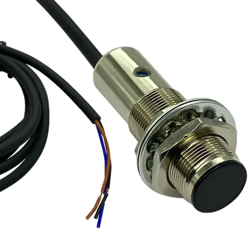 3 cables PNP 8mm sensores de proximidad M18 IR tipo elevador reflexión difusa interruptor fotoeléctrico Sensor óptico