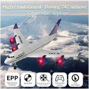 LONGXI 747 A380 rc uçak 3-CH köpük rc model uçak elektrikli uçak uzaktan kumanda Jet rc planör çocuk için oyuncak - Product Image 4