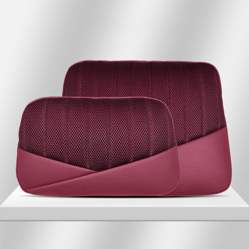 Almohada de cuello rojo + soporte lumbar