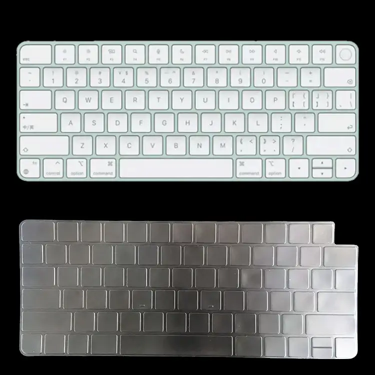 Pelindung Penutup Keyboard Transparan Tinggi Plastik Tahan Air Kakudos untuk Keyboard Laptop Ajaib