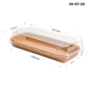 Kraft Rechteckiger Lunch Food Takeaway <span class=keywords><strong>Container</strong></span>