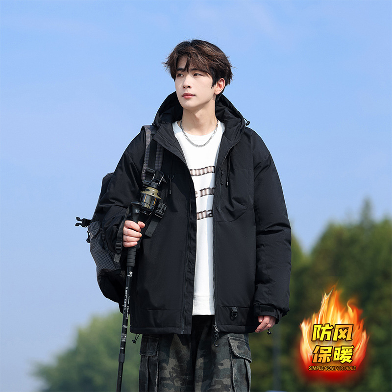 7870 cotton-padded coat - black
