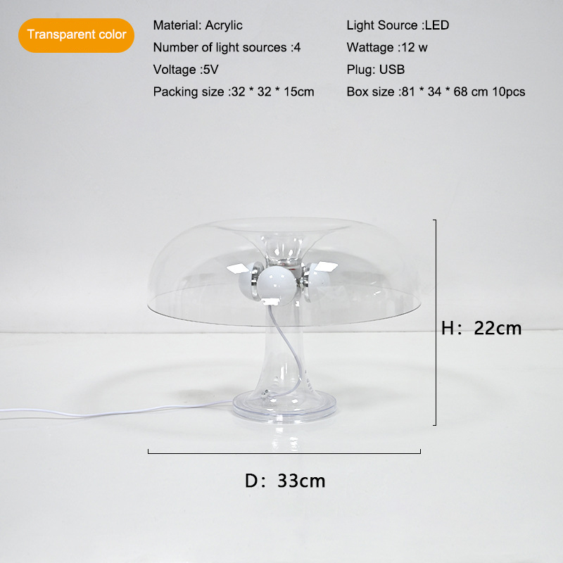Transparent color +USB three-color light