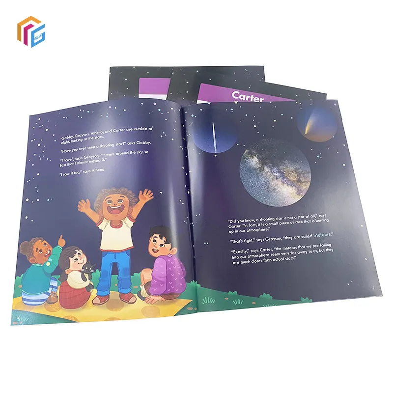 Goedkope Custom Paperback Engelse Verhaal Kids Book Print Softcover Brochure Kinderen Boekje Direct Fabriek