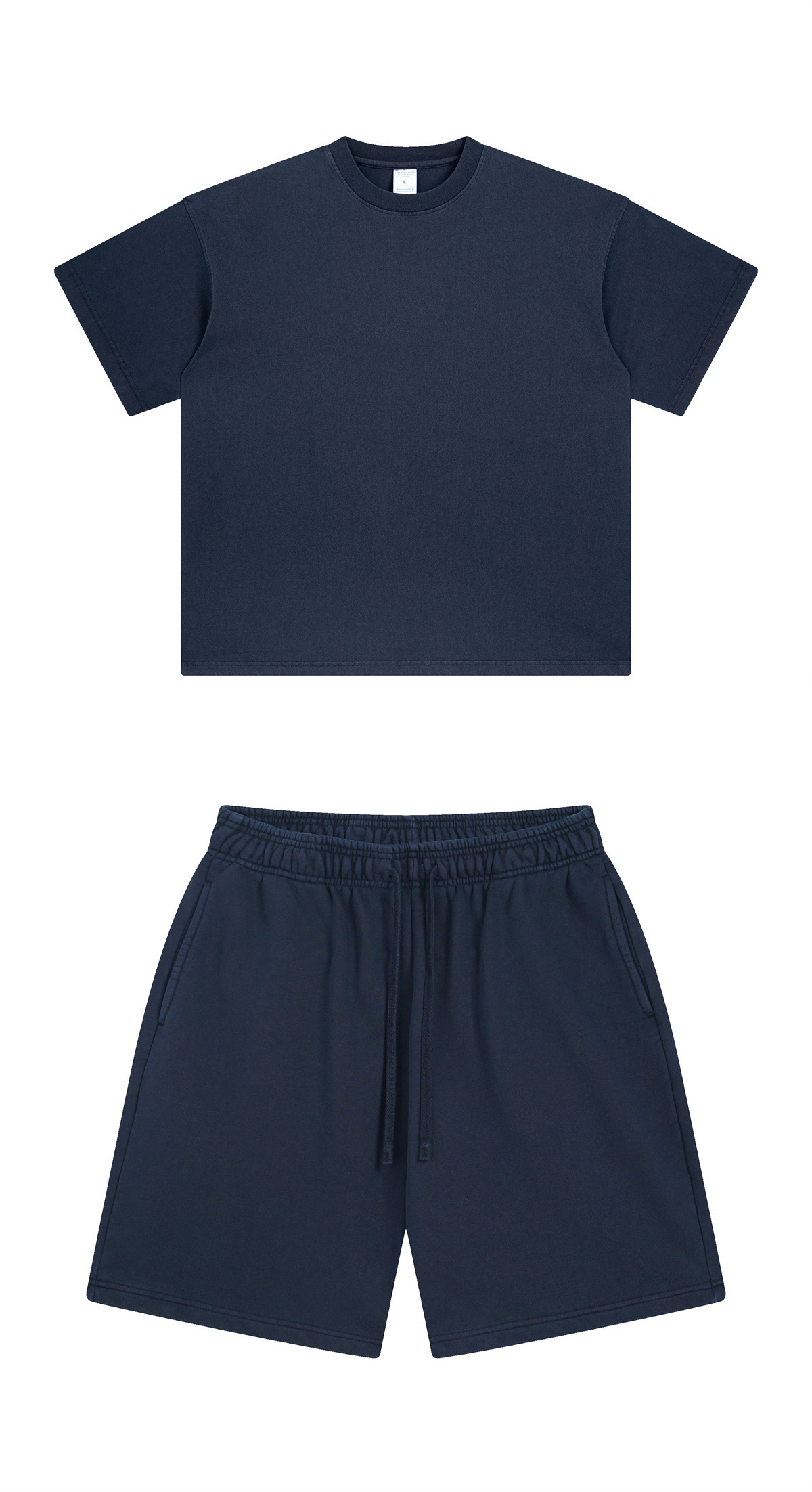 Washed navy blue
