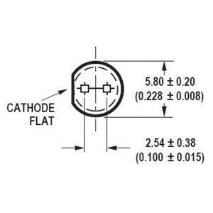Broadcom HLMP-CM3B-Z10DD LED แบบมีสายสีเขียวรอบ5mm 21000 MCD 30 ° 20mA 3.2V (940910905379) - Product Image 1